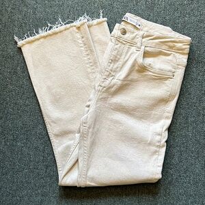 Zara Jeans Canvas Pants Size 6